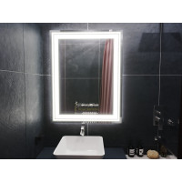 Зеркало с подсветкой для ванной комнаты Гралья Экстра 60х80 см